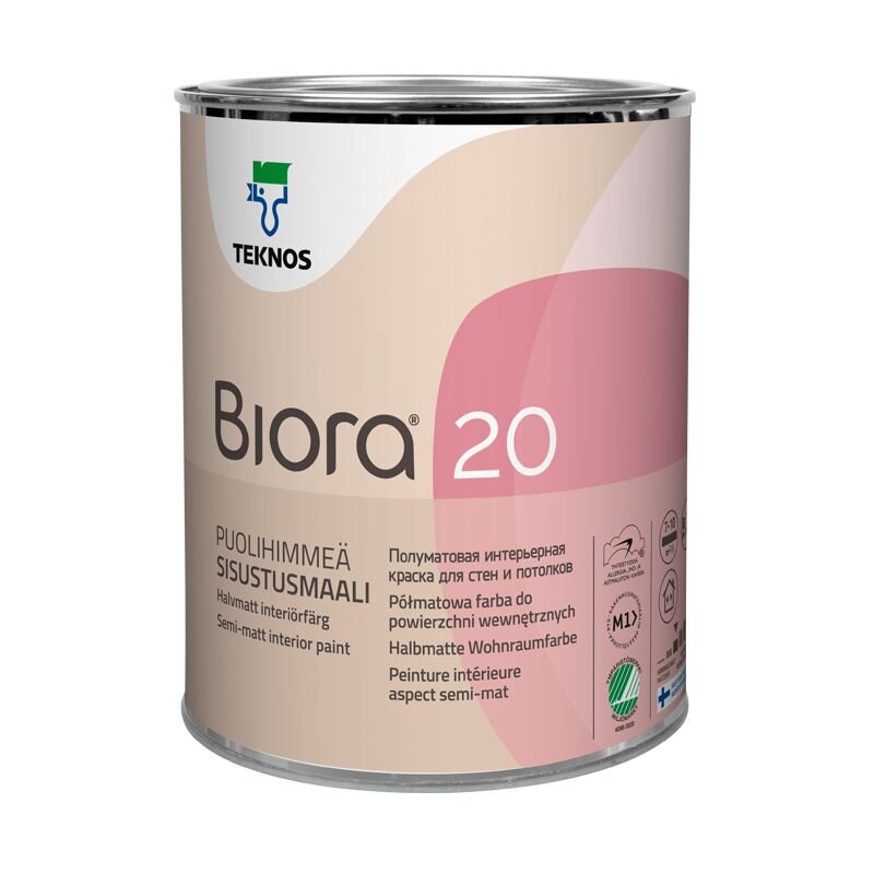 BIORA 20 Puolihimmeä sisustusmaali (Värituvan omat sävyt 15 kpl)