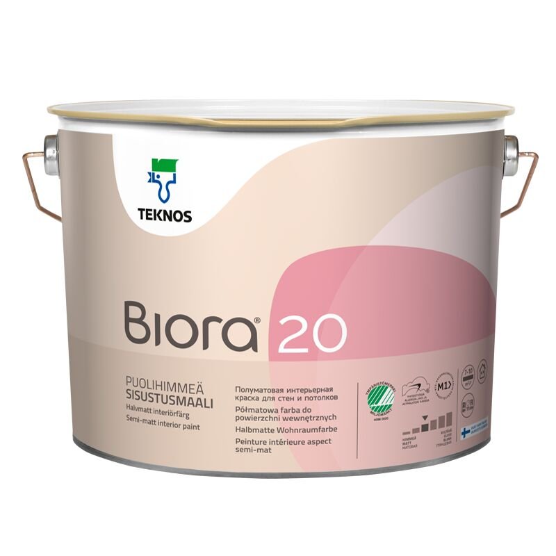 BIORA 20 Puolihimmeä sisustusmaali (Värituvan omat sävyt 15 kpl)
