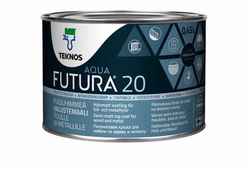 FUTURA AQUA 20 kalustemaali 0,45 L - Väritupa