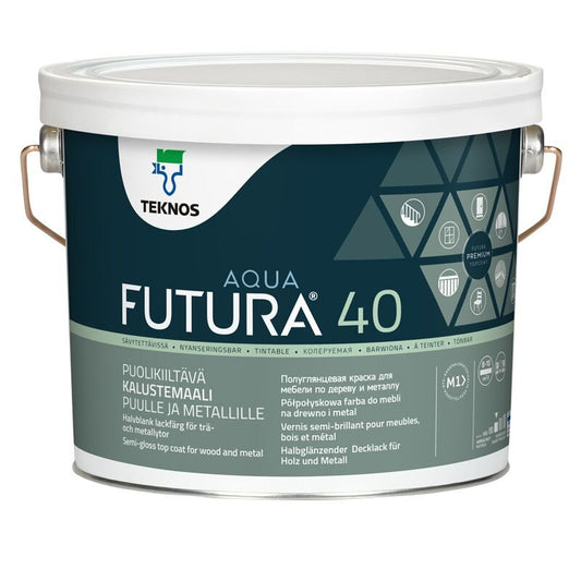 FUTURA AQUA 40 kalustemaali 2,7 L - Väritupa